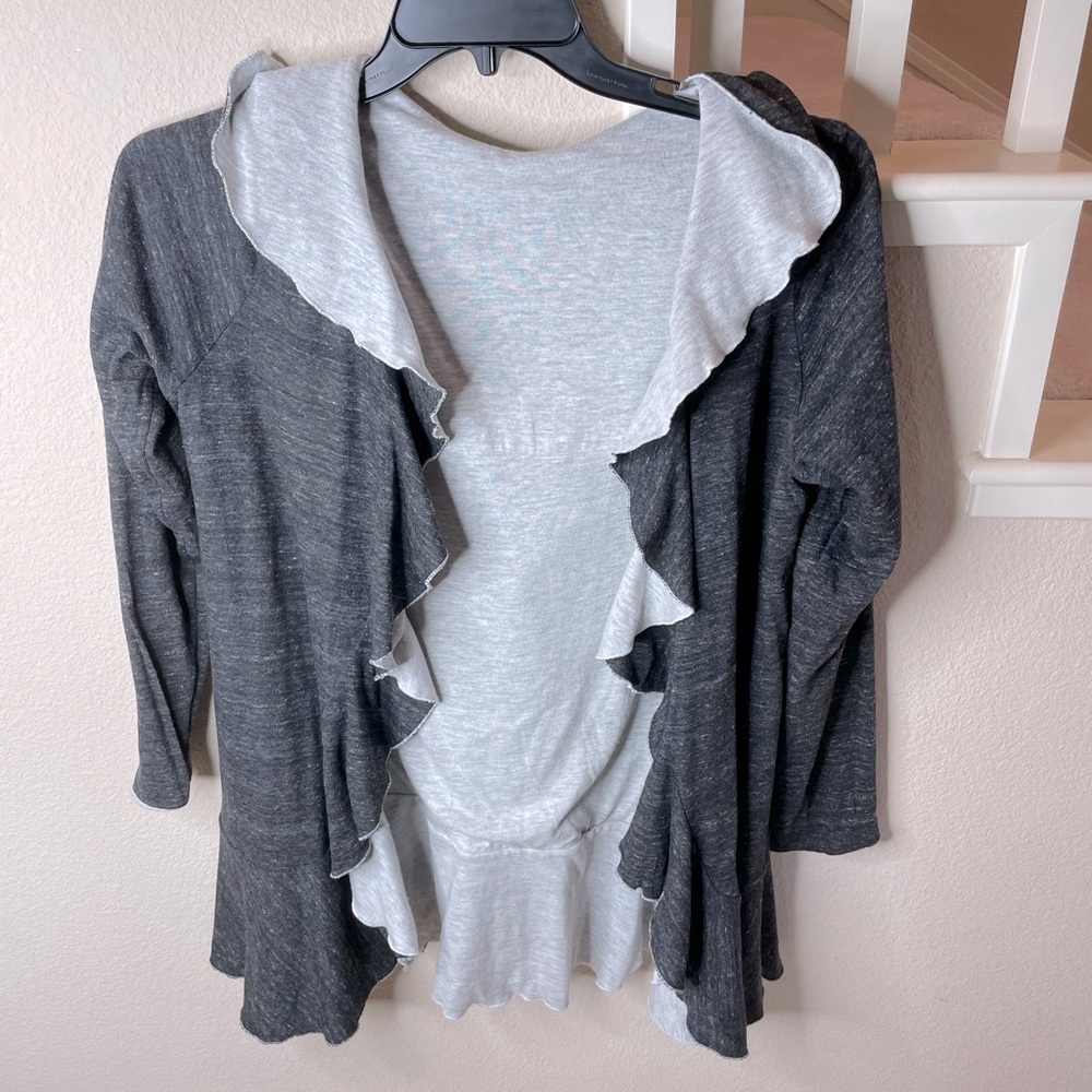 Inside Out reversible hoodie “cardigan”